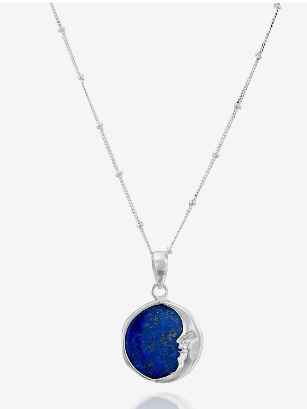 Moon Phase Lapis Necklace LP